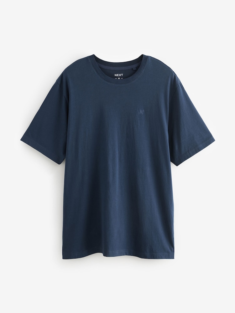Blue/Green/Burgundy/Tan Regular Fit T-Shirts 4 Pack - Image 9 of 14