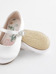 White Wide Fit (G) Flower Girl Occasion Mary Jane Shoes - Image 5 of 5