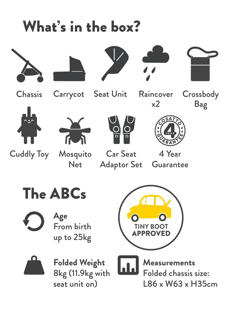 Cosatto Silhouette Wow 3 Pram & Pushchair - Image 12 of 12