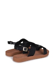 Linzi Black Knitted Larissa Sandals - Image 4 of 4