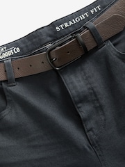 Blue Deep Straight Fit Belted Authentic Jeans - Image 7 of 9