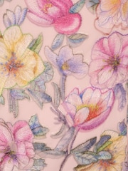 Adrianna Papell Pink Floral Printed Short Dress - Image 7 of 7