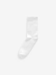 White Cushion Sole Ribbed Sport Ankle Socks 3 Pack With Arch Support - Image 3 of 5