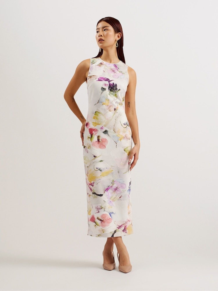 فستان سكوبا ضيق مزيّن بطبعة Lilyha من Ted Baker - صورة 1 من 5