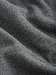 Charcoal Grey Fleece Lined Loungewear 100% Cotton Pyjamas (3-16yrs) - Image 6 of 8