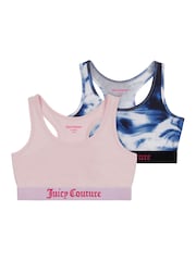 Juicy Couture Blue Girls Crop Tops 2 Pack - Image 1 of 2