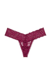Victoria's Secret Plum Rouge Red Thong Knickers - Image 3 of 3