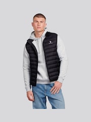 U.S. Polo Assn. Black Mens Bound Quilted Gilet - Image 1 of 8
