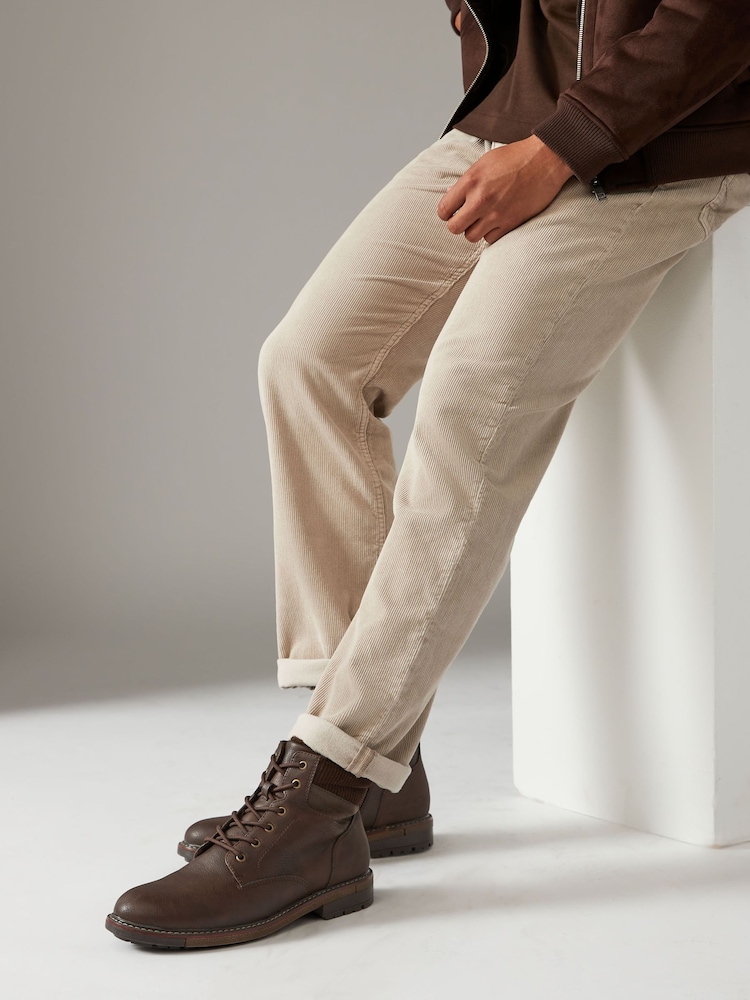 Brown Borg Lined Boots - Image 1 of 6