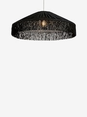 Black Allegra Leopard Easy Fit Pendant Ceiling Light Shade - Image 5 of 5