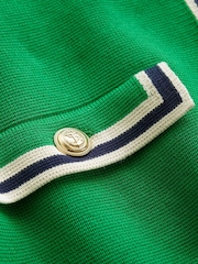 Boden Green 100% Cotton Holly Knitted Cardigan - Image 6 of 6