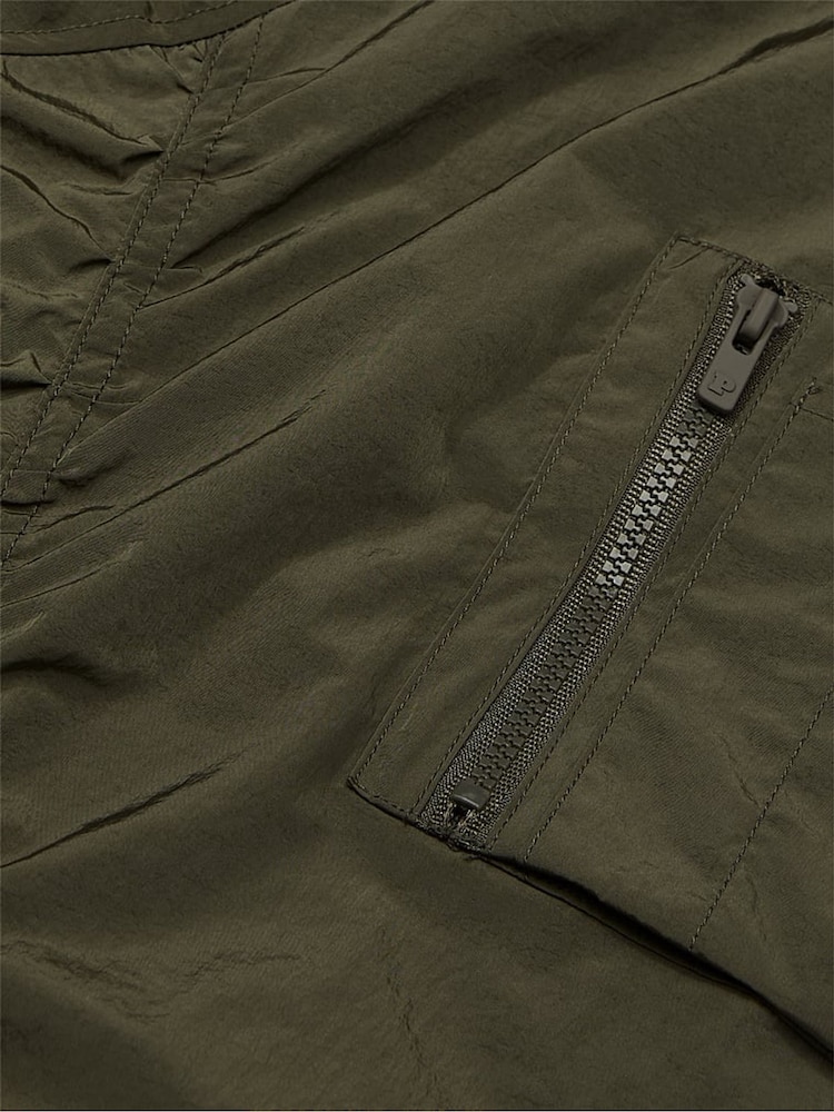 Victoria's Secret PINK Olive Green Parachute Cargo Bomber Jacket - Image 4 of 4
