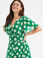 Scarlett & Jo Green Isabelle Angel Sleeve Maxi Dress - Image 2 of 5