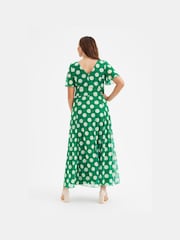 Scarlett & Jo Green Isabelle Angel Sleeve Maxi Dress - Image 4 of 5