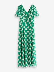 Scarlett & Jo Green Isabelle Angel Sleeve Maxi Dress - Image 5 of 5