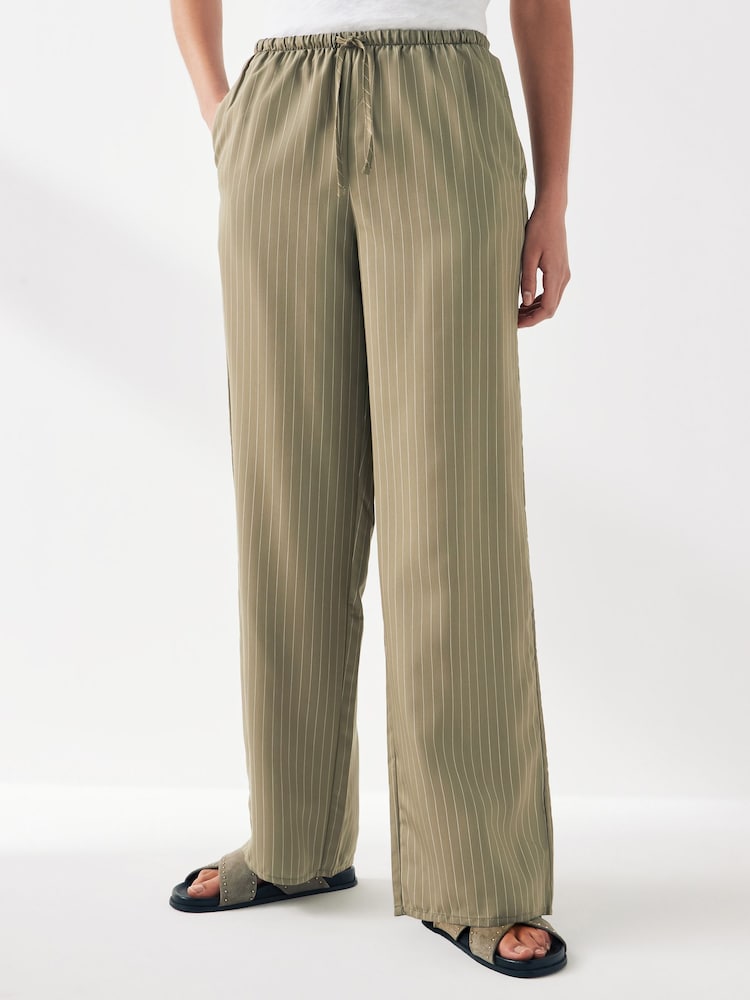 American Vintage Green Okyrow Straight Trousers - Image 1 of 4