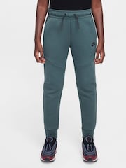 Nike Black/Green Tech Fleece Joggers - Image 1 of 9