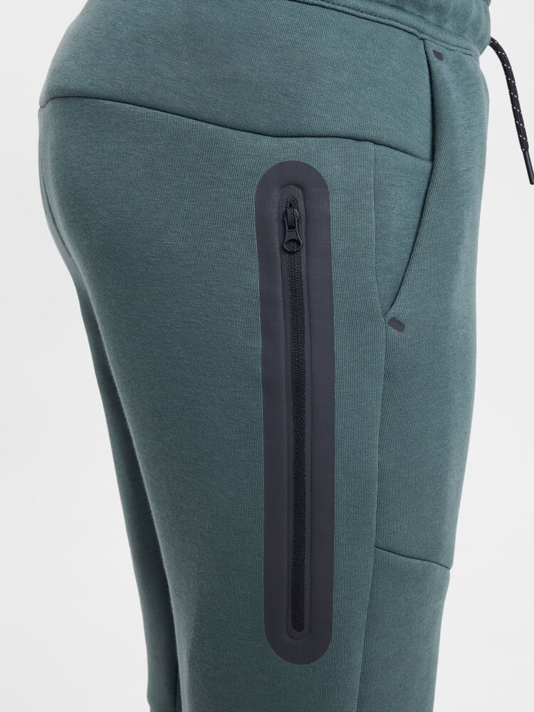 Nike Black/Green Tech Fleece Joggers - Image 5 of 9