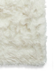Laurence Llewelyn-Bowen White/Grey Plain Shaggy Mayfair Rug - Image 4 of 6