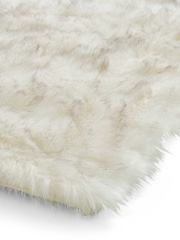 Laurence Llewelyn-Bowen White/Grey Plain Shaggy Mayfair Rug - Image 5 of 6