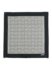COACH Signature Vintage Printed Silk Square White Scarve - Image 3 of 4