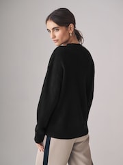 Negro/crema - The Set 2 Pack Relaxed Boxy Button Through Cardigans - Imagen 5 de 6
