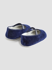 JoJo Maman Bébé Navy Ballet Pram Shoes - Image 2 of 4