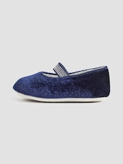 JoJo Maman Bébé Navy Ballet Pram Shoes - Image 4 of 4
