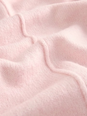 Zartrosa - Übergroßer Hoodie aus Strick in Relaxed-Fit - Bild 8 von 8