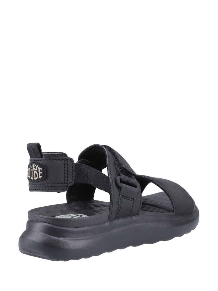 HEYDUDE Collins Mono Sport Black Sandals - Image 4 of 4 HEYDUDE Collins Mono Sport Black Sandals - Image 4 of 4