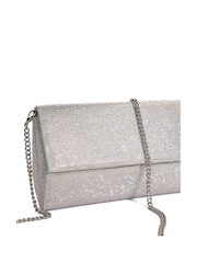 Silber - Dune London Esmes Structured Foldover Clutch - Bild 5 von 6