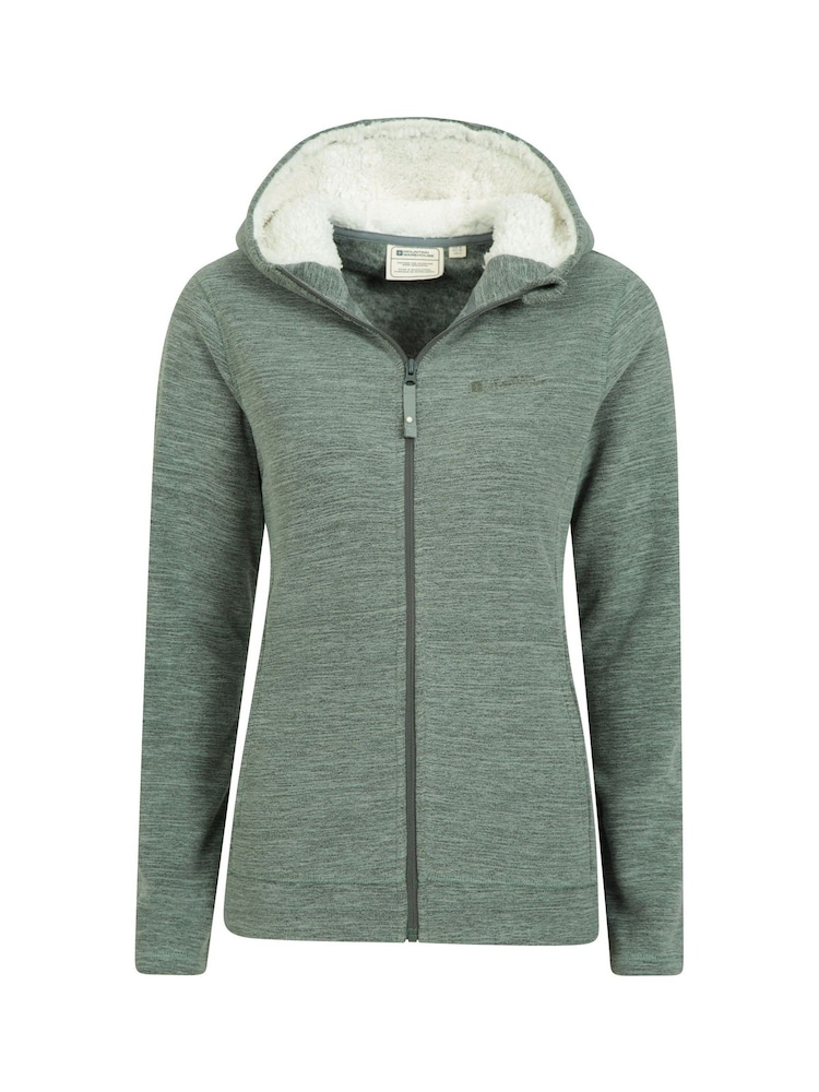 Mountain Warehouse Green Womens Snowdonia Fleece Hoodie - Image 1 of 5