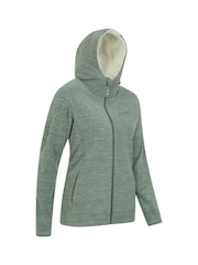 Mountain Warehouse Green Womens Snowdonia Fleece Hoodie - Image 2 of 5