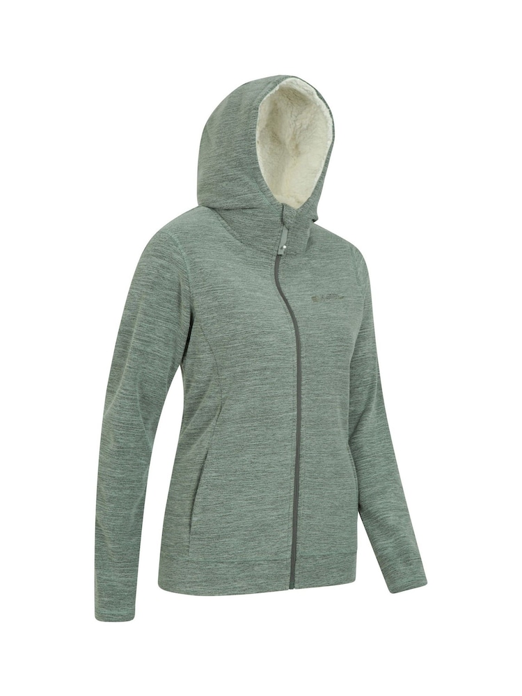 Mountain Warehouse Green Womens Snowdonia Fleece Hoodie - Image 2 of 5