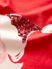 Red Christmas Short Sleeve 100% Cotton T-Shirt - Image 6 of 7