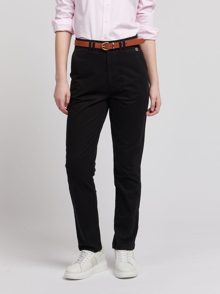 U.S. Polo Assn. Black Womens Classic Chinos - Image 1 of 7