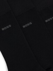 Pacote de 3 meias BOSS de algodão misto em comprimento regular - Imagem 3 de 3