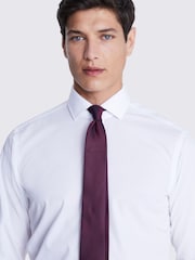 MOSS Maroon Red Textured Tie - Image 3 of 3