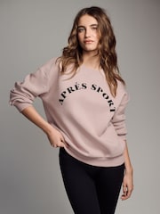 The Set Pink/Neutral 2 Pack Graphic Slogan Sweatshirts - Image 2 of 11