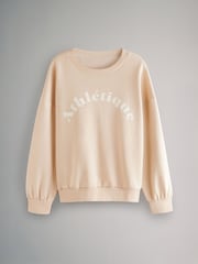 The Set Pink/Neutral 2 Pack Graphic Slogan Sweatshirts - Image 7 of 11