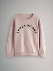 The Set Pink/Neutral 2 Pack Graphic Slogan Sweatshirts - Image 8 of 11