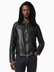AllSaints Black Miller Jacket - Image 3 of 7