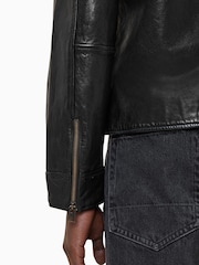 AllSaints Black Miller Jacket - Image 4 of 7