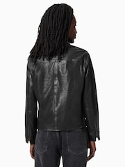 AllSaints Black Miller Jacket - Image 6 of 7