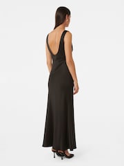 Forever New Black Cameron Petite V-Neck Satin Maxi Dress - Image 4 of 4