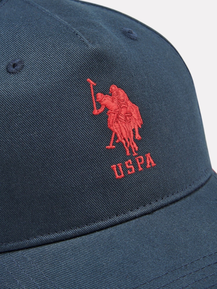 Bleu - US Polo Assn. Casquette Player 3 Baseball 100% coton pour homme - Image 3 of 5