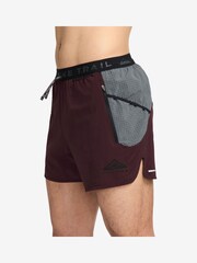 Nike Red Trail Dri-FIT 5 inch Brief-Lined Running Shorts - Image 3 of 5