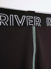 River Island Black Girls Active 100% Cotton Top and Leggings Set - Image 4 of 4
