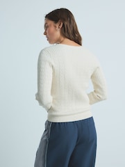 Cream Cable Knit Jumper - Image 4 of 5