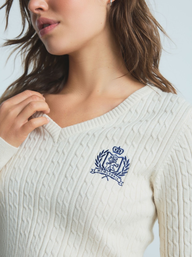 Cream Cable Knit Jumper - Image 5 of 5